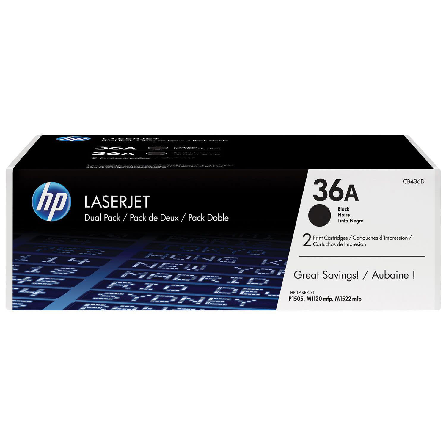 Εικόνα 1 του Toner HP 36A Black Dual pack