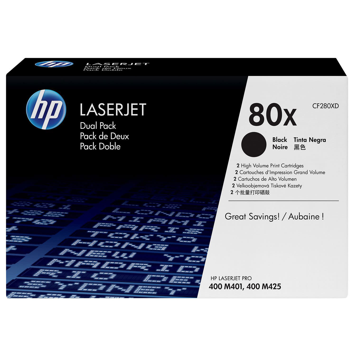 Εικόνα 1 του Toner HP 80X Black Dual pack