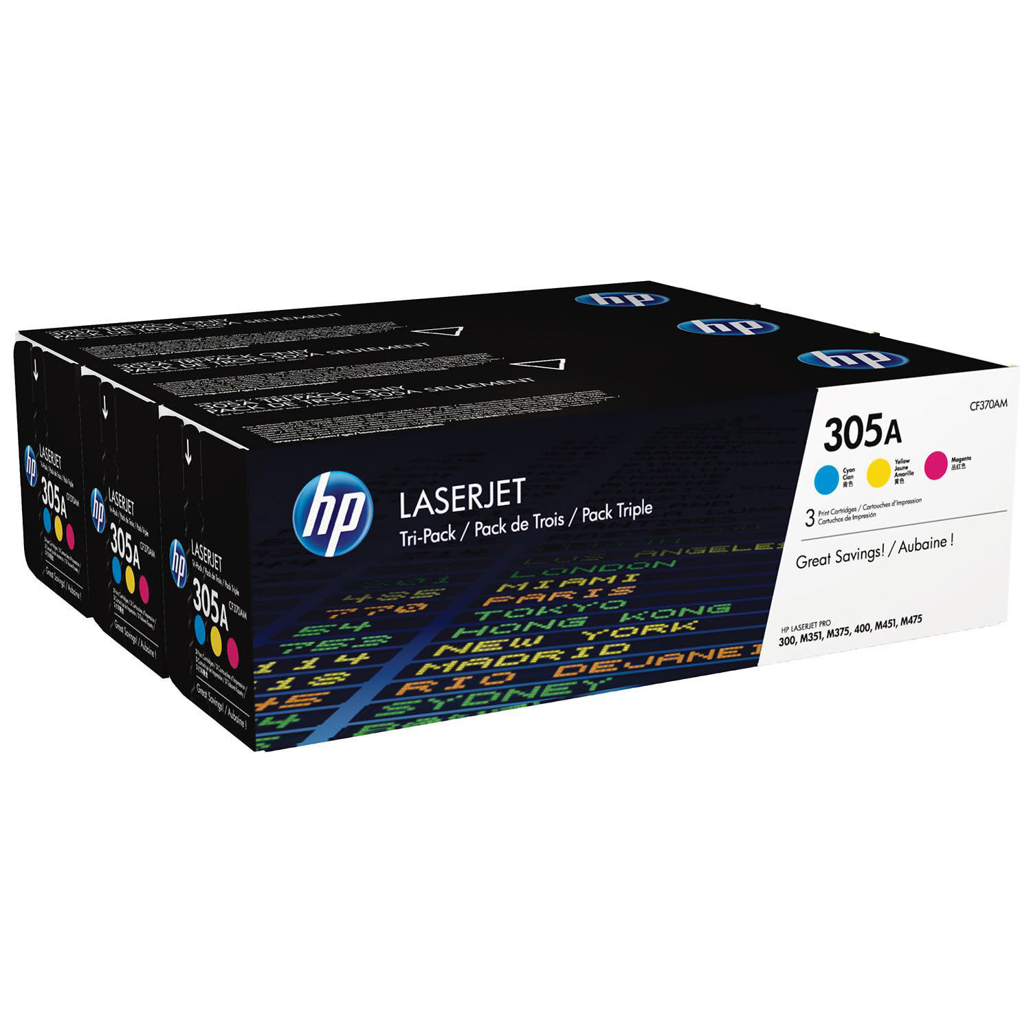 Εικόνα 1 του Toner HP 305A (C-M-Y) Multipack