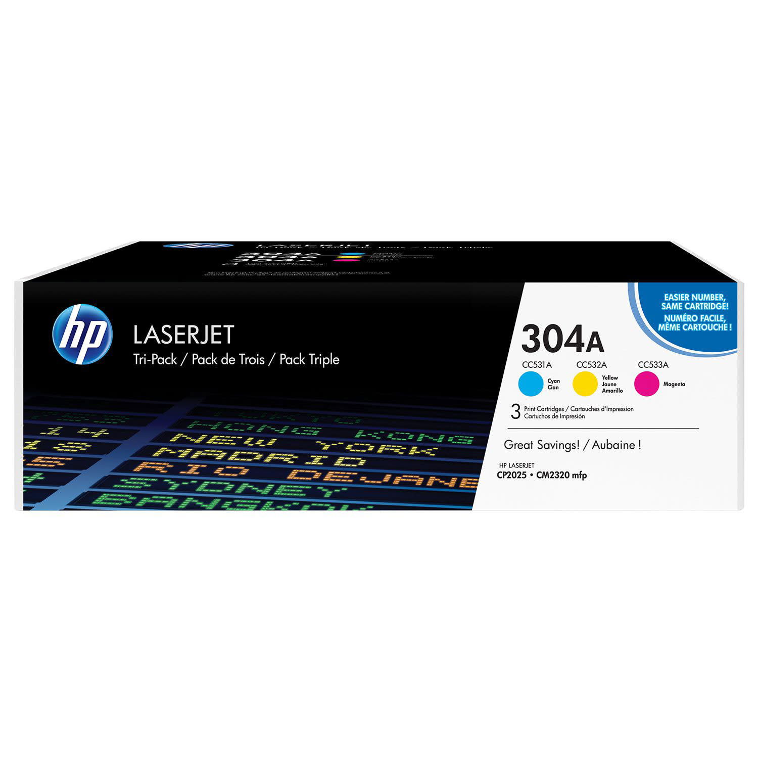 Εικόνα 1 του Toner HP 304A (C-M-Y) Multipack