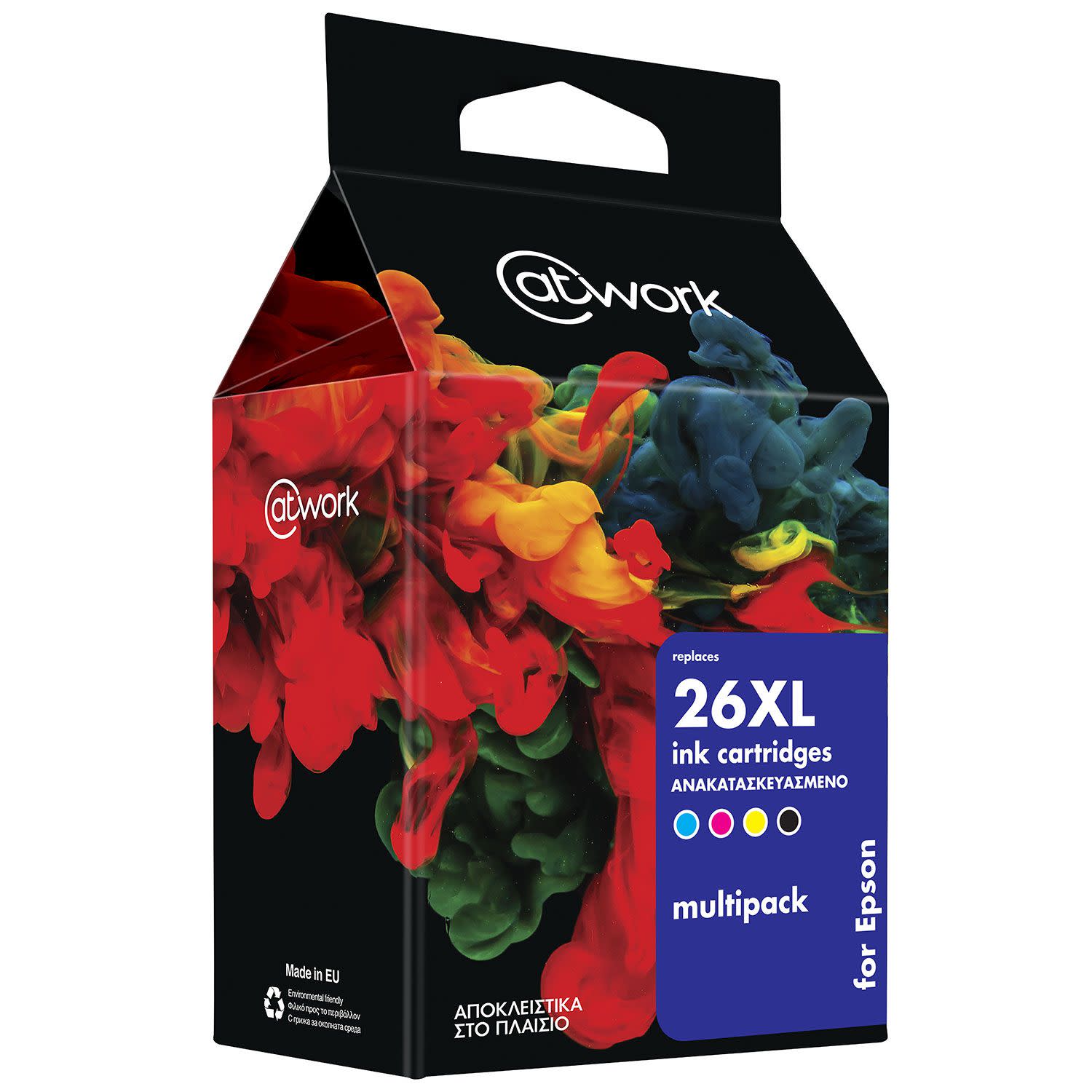 Εικόνα 1 του Μελάνι @Work Ανακατασκευασμένο 26XL (BK-C-M-Y) Multipack