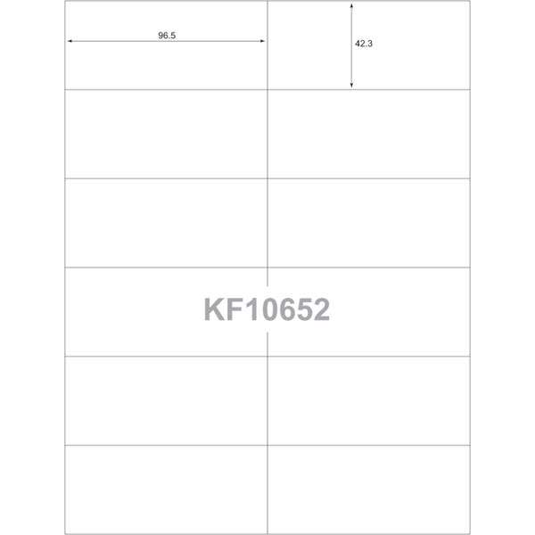 Εικόνα 2 του Q-Connect Ετικέτες Α4 KF10652 ( 96.5 x 42.3 mm )