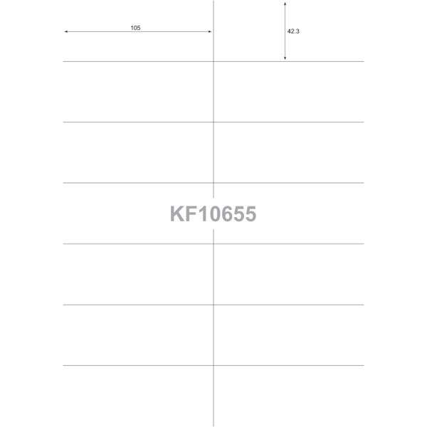 Κάνε κλικ για να δεις την εικόνα 2 του Q-Connect Ετικέτες Α4 KF10655 ( 105 x 42 mm )