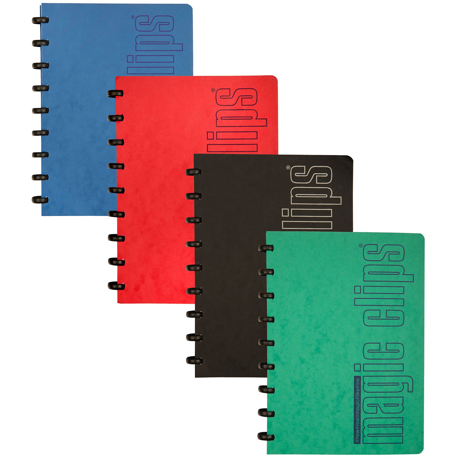 Εικόνα 1 του Magic Clip Τετράδιο Σπιράλ Ριγέ 17x25cm 2 Θεμάτων 60 Φύλλα