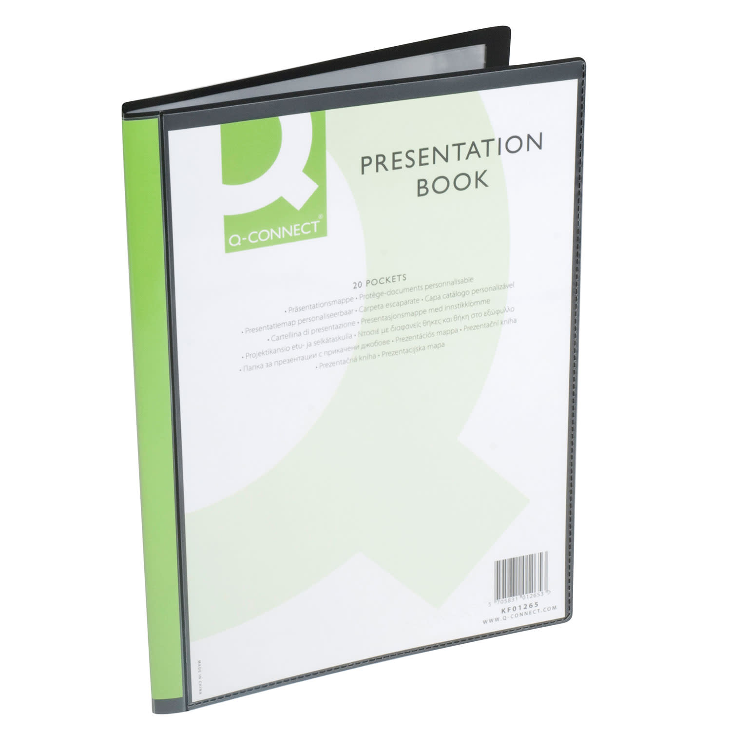 Εικόνα 2 του Q-Connect Ντοσιέ με Θήκη στο Εξώφυλλο & 20 Διαφανείς Θήκες