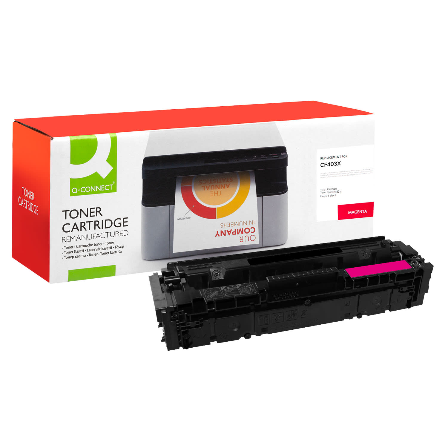 Εικόνα 1 του Toner Q-Connect 201X / CF403X Magenta