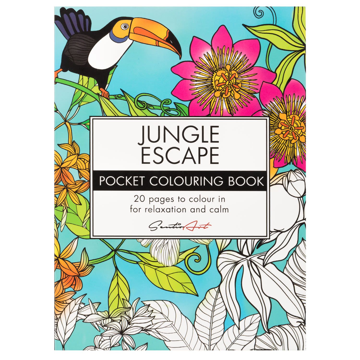 Sentio Art Pocket Βιβλίο Ζωγραφικής Jungle Escape