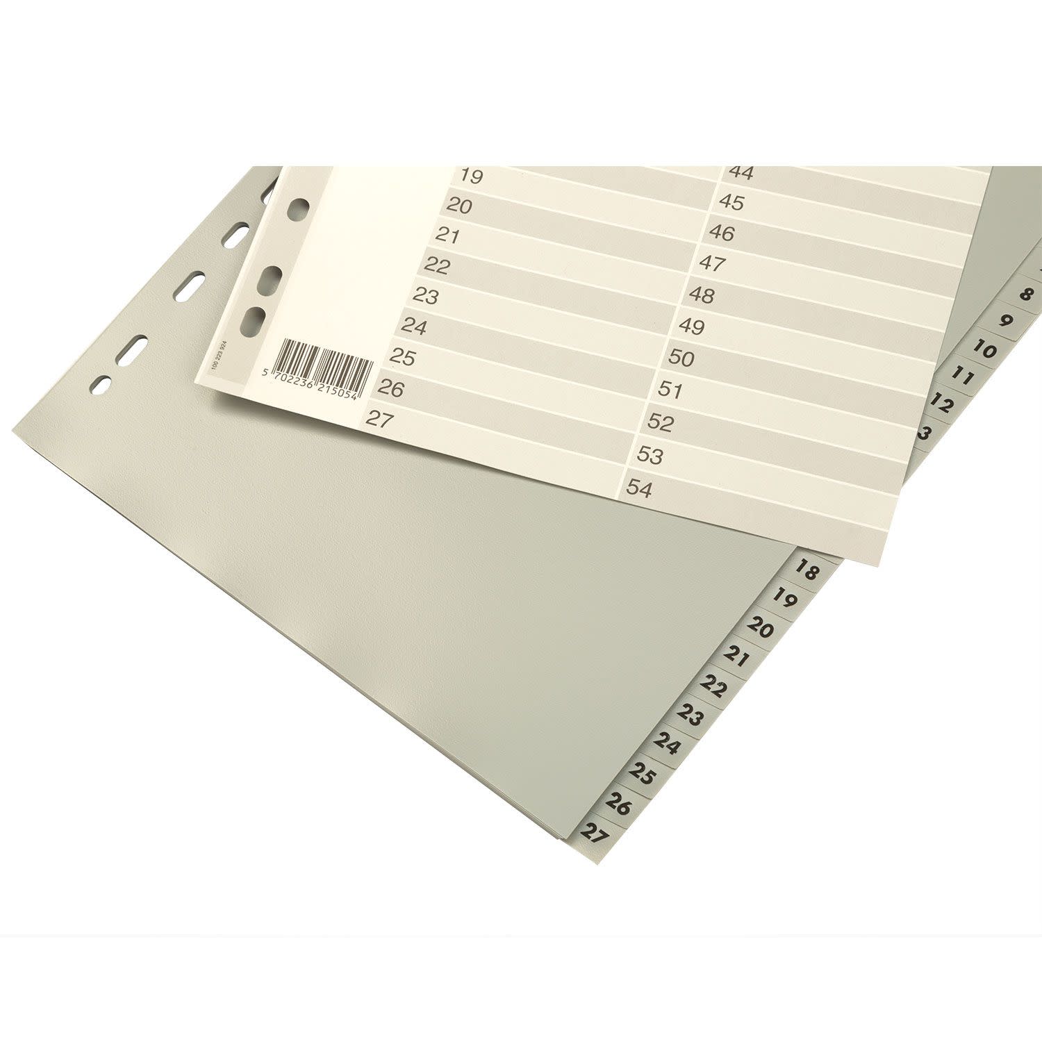 Εικόνα 2 του Bantex Διαχωριστικά Αριθμητικά Πλαστικά 1-54 Θέματα Α4