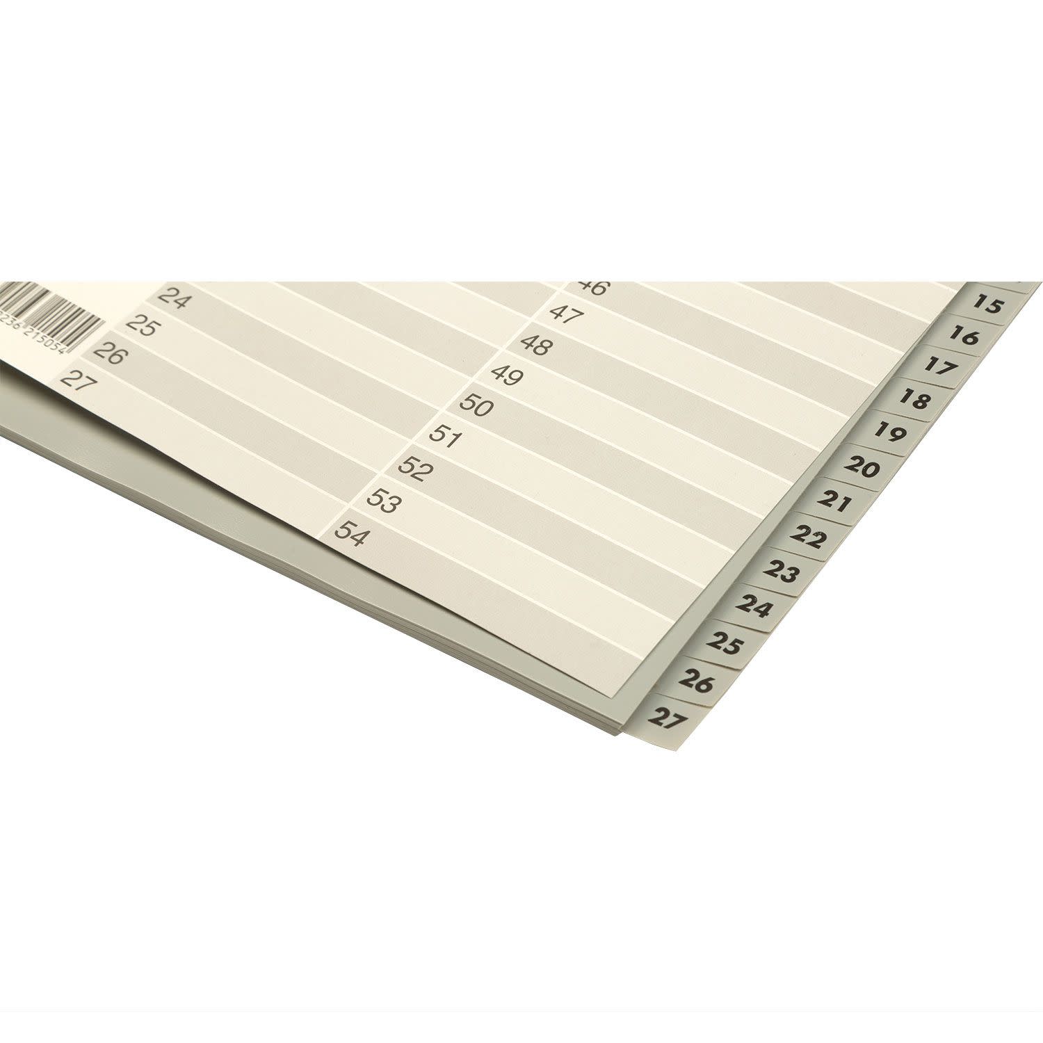 Εικόνα 3 του Bantex Διαχωριστικά Αριθμητικά Πλαστικά 1-54 Θέματα Α4