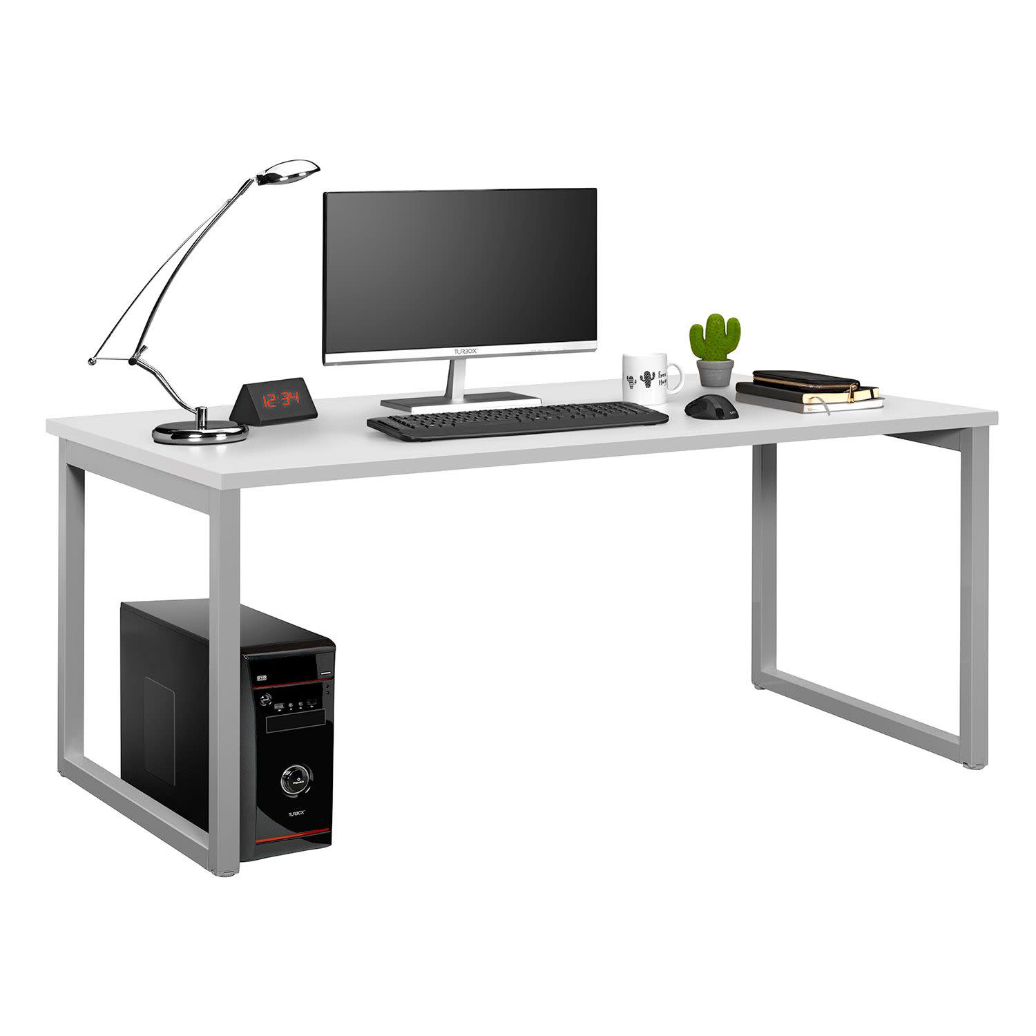 Εικόνα 1 του Quadrifoglio Γραφείο Industrial Grey (Γκρι Σκελετός) 160x80 cm