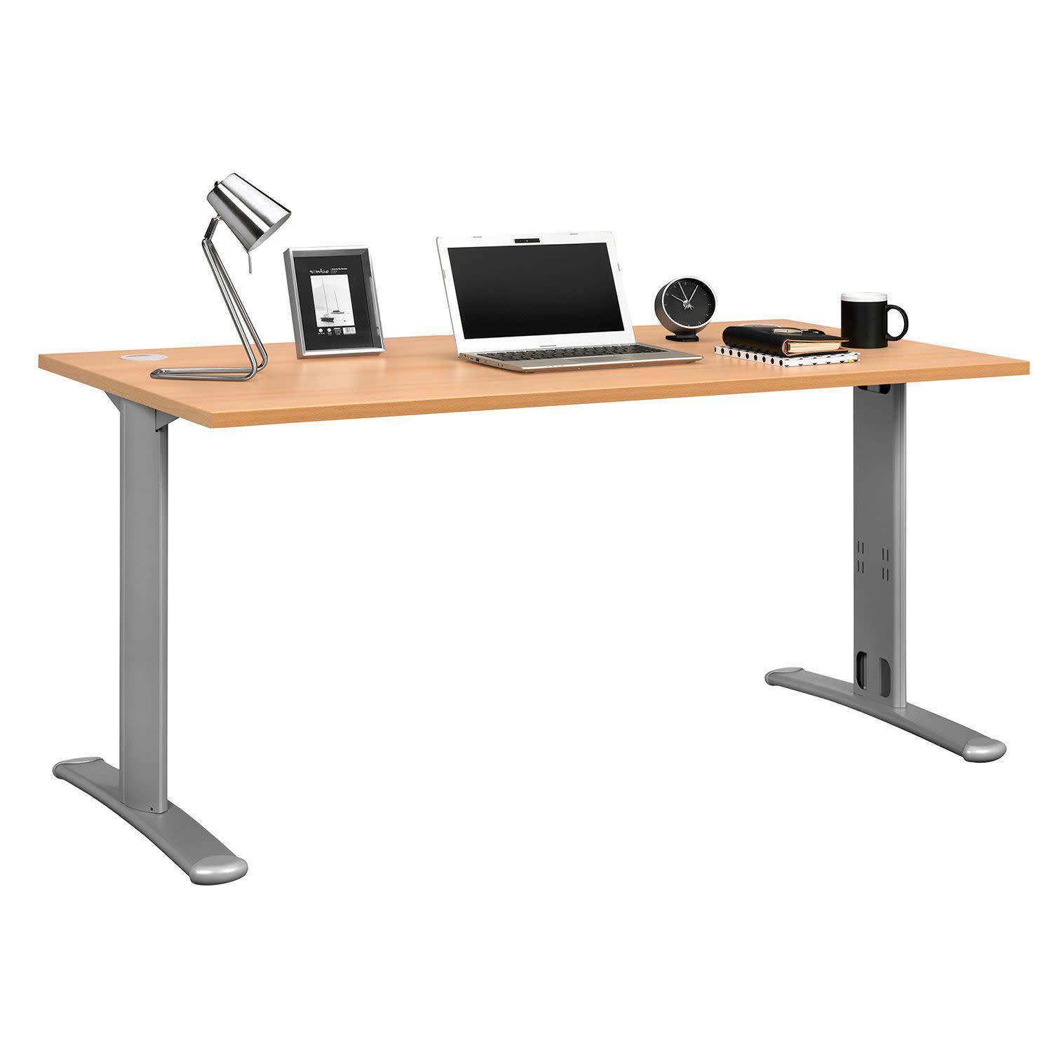 Εικόνα 1 του Quadrifoglio Γραφείο Exe Beech (Γκρι Σκελετός) 140x80 cm