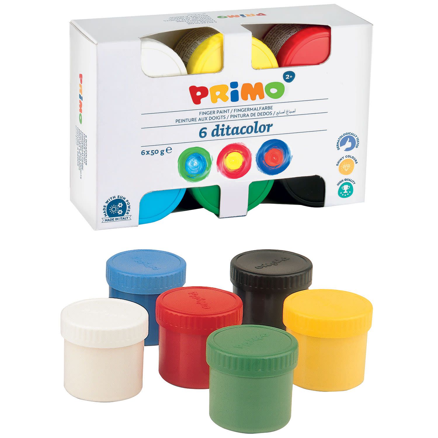 PRIMO CMP Δακτυλομπογιές 50 gr 6 τεμ