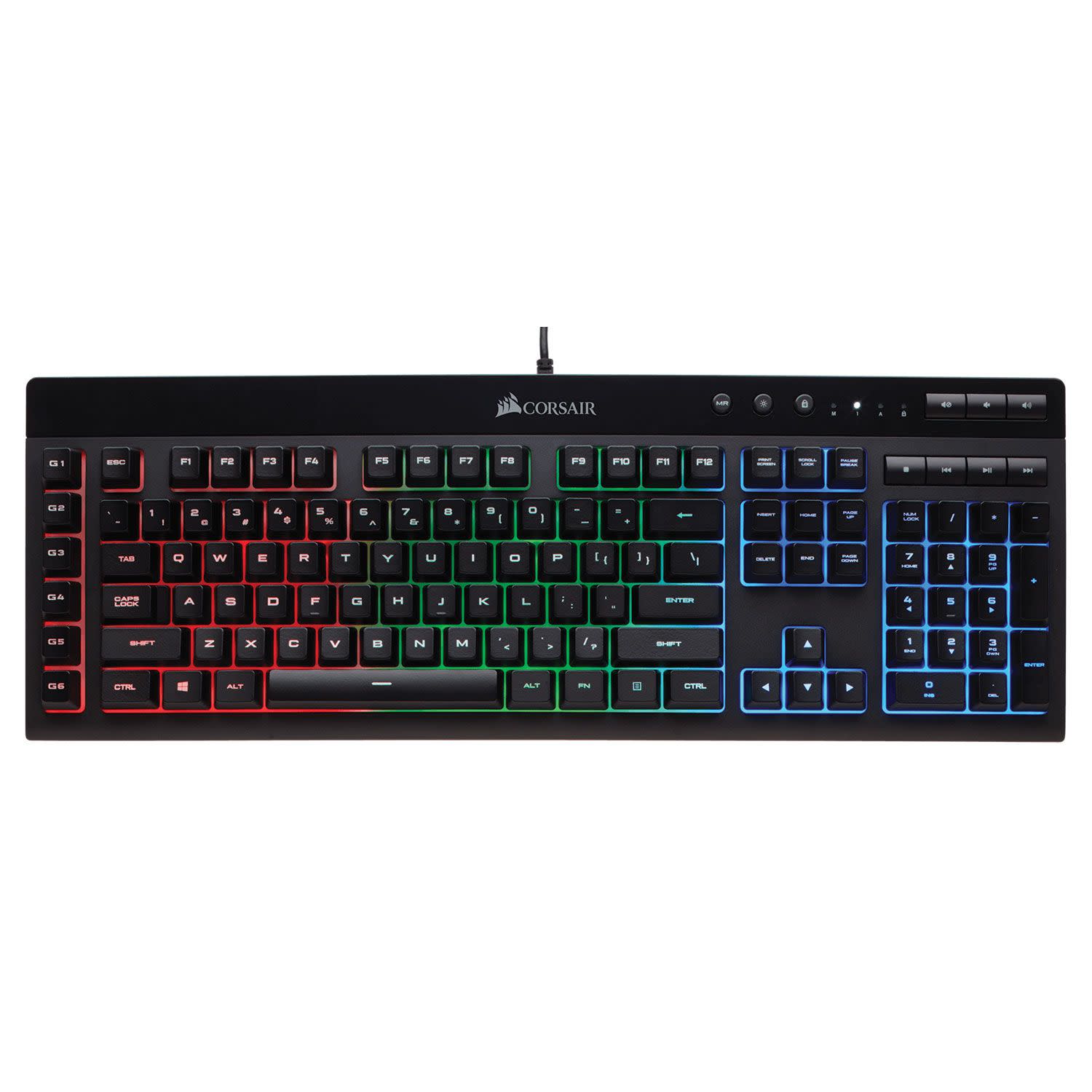 Εικόνα 1 του Corsair Πληκτρολόγιο K55 RGB GR Ενσύρματο