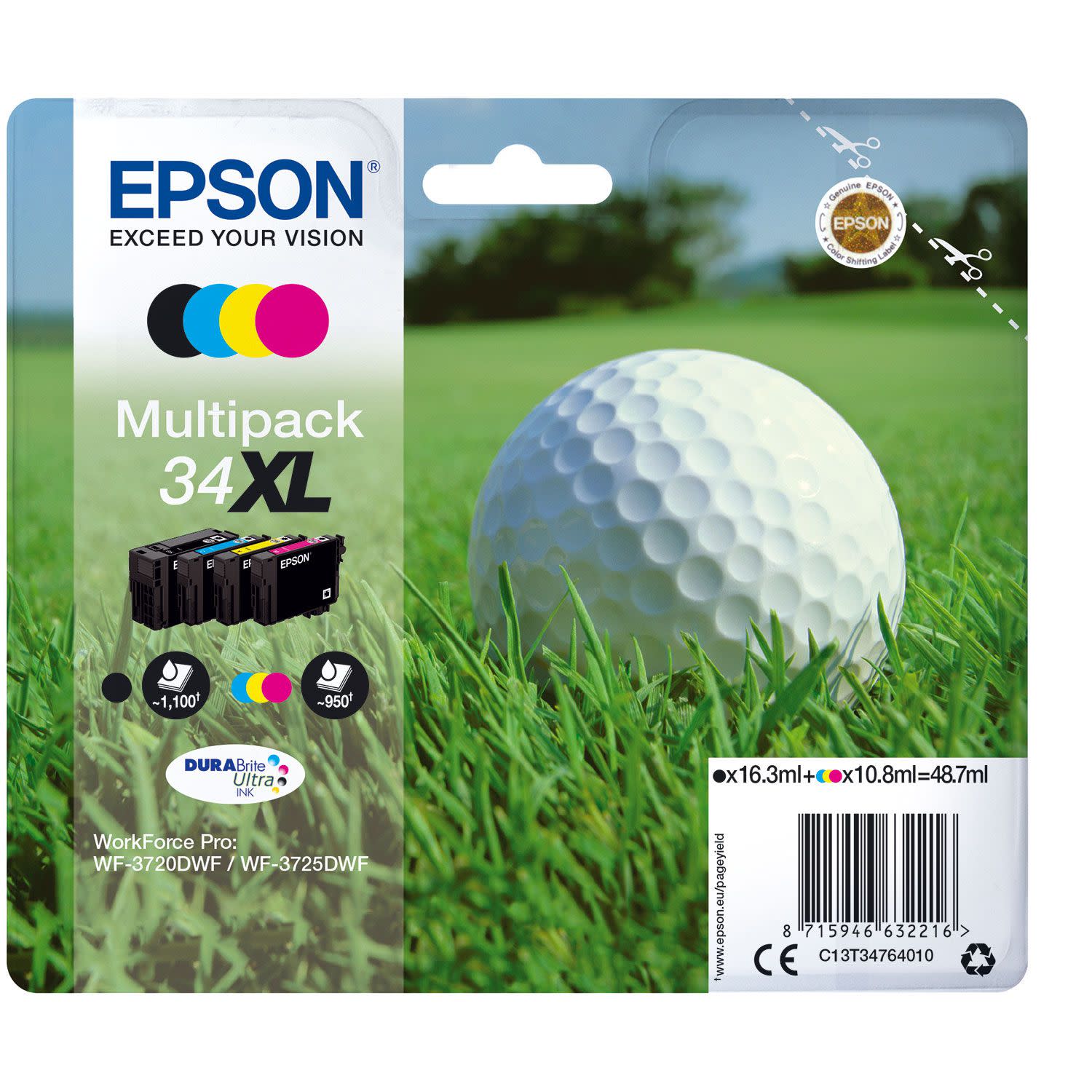 Εικόνα 1 του Μελάνι Epson T34XL (BK-C-M-Y) Multipack