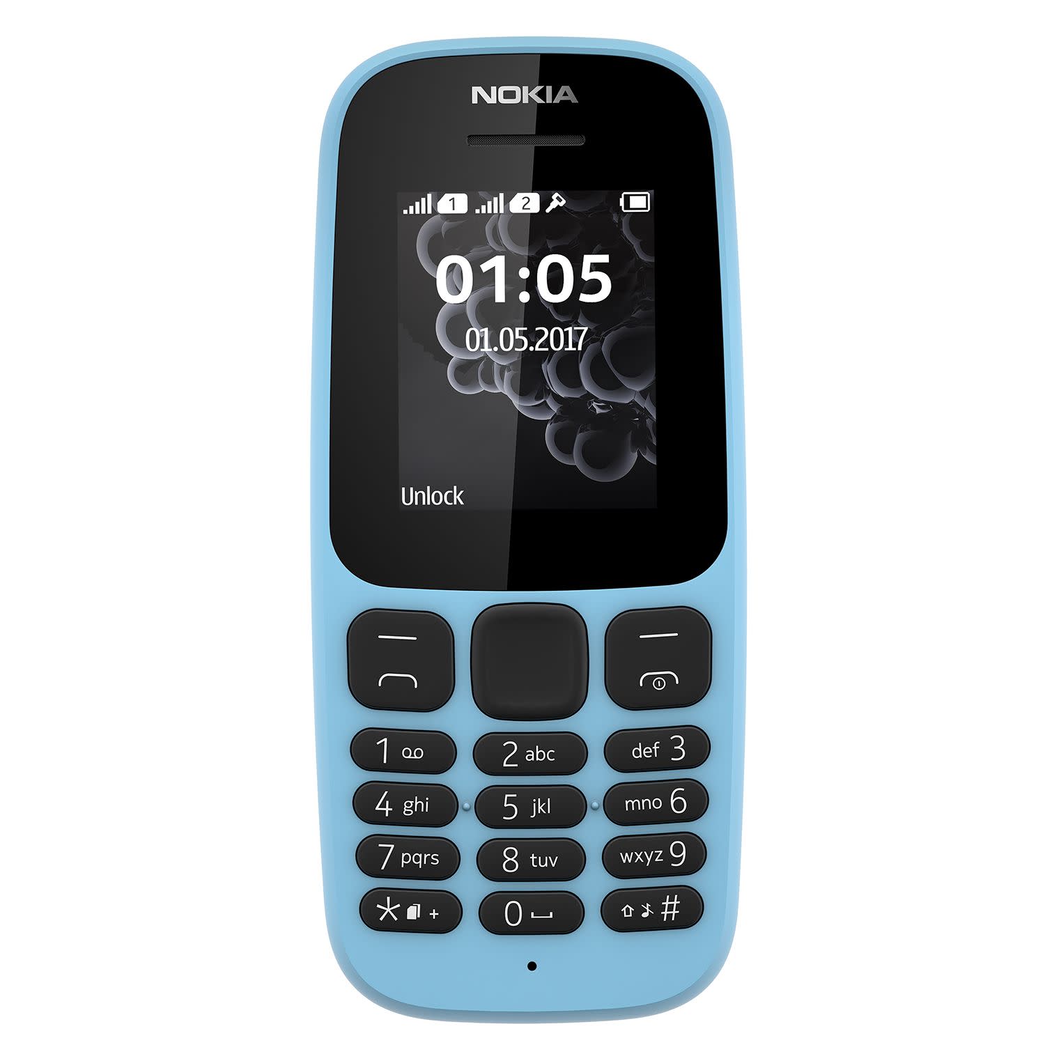 Nokia 105 DS 2017 Κινητό Μπλε