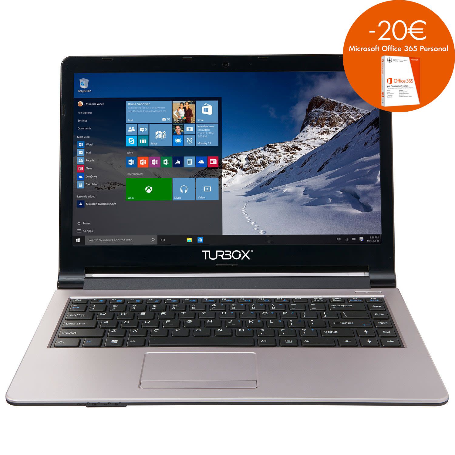 Turbo-X Steel MX 28-432 Laptop (Celeron Ν2840/4 GB/32 GB/HD Graphics)