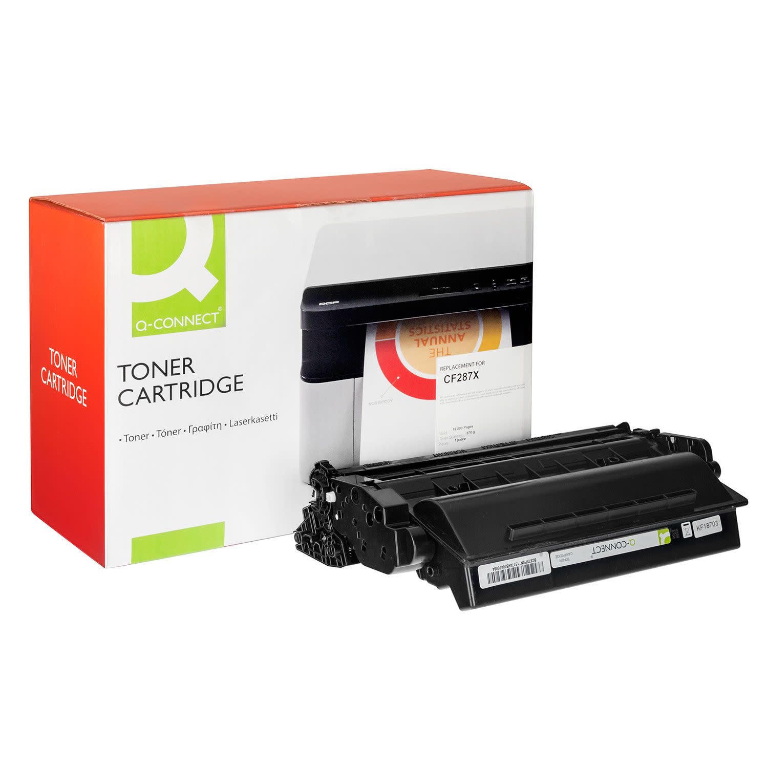 Εικόνα 1 του Toner Q-Connect 87X / CF287X Black Ανακαινισμ