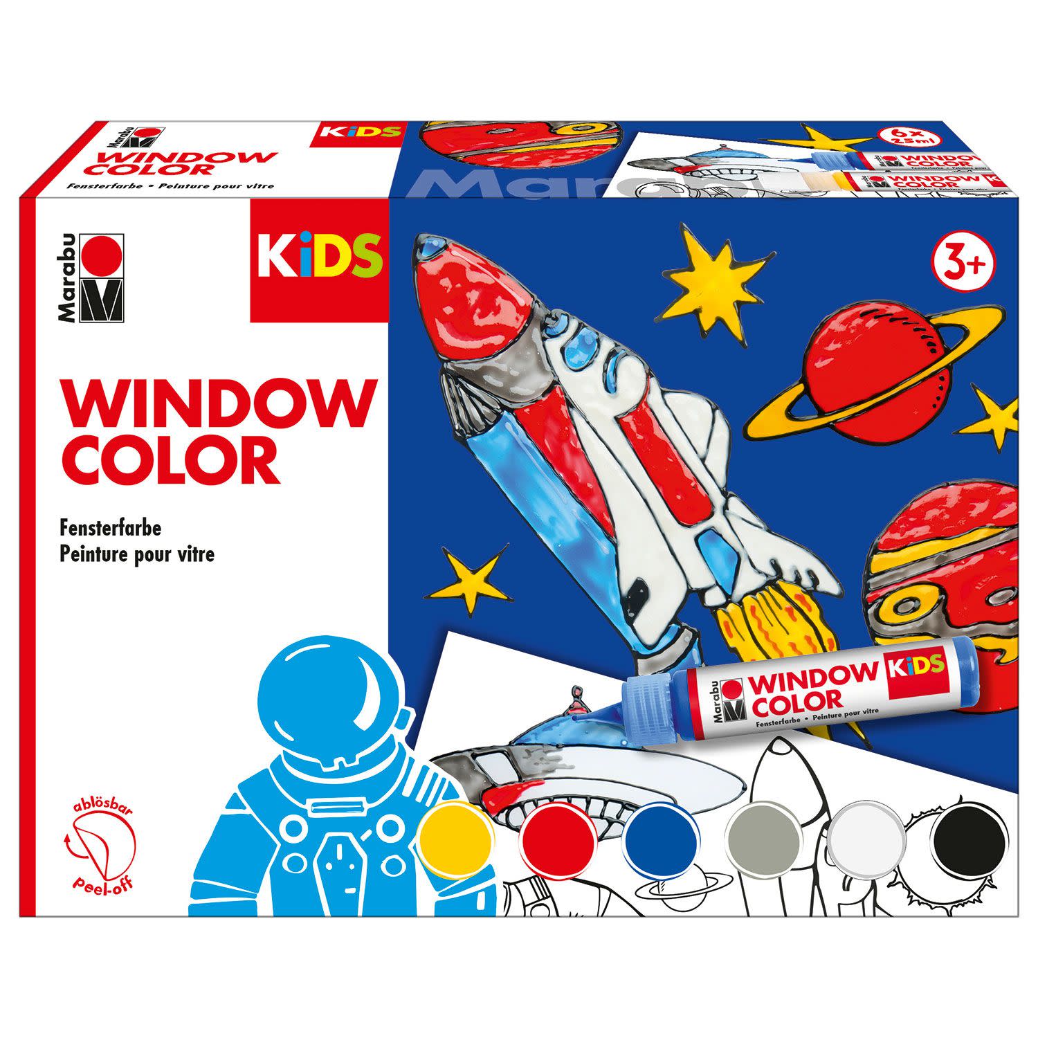 Marabu Σετ Χρωμάτων για Γυαλί Space