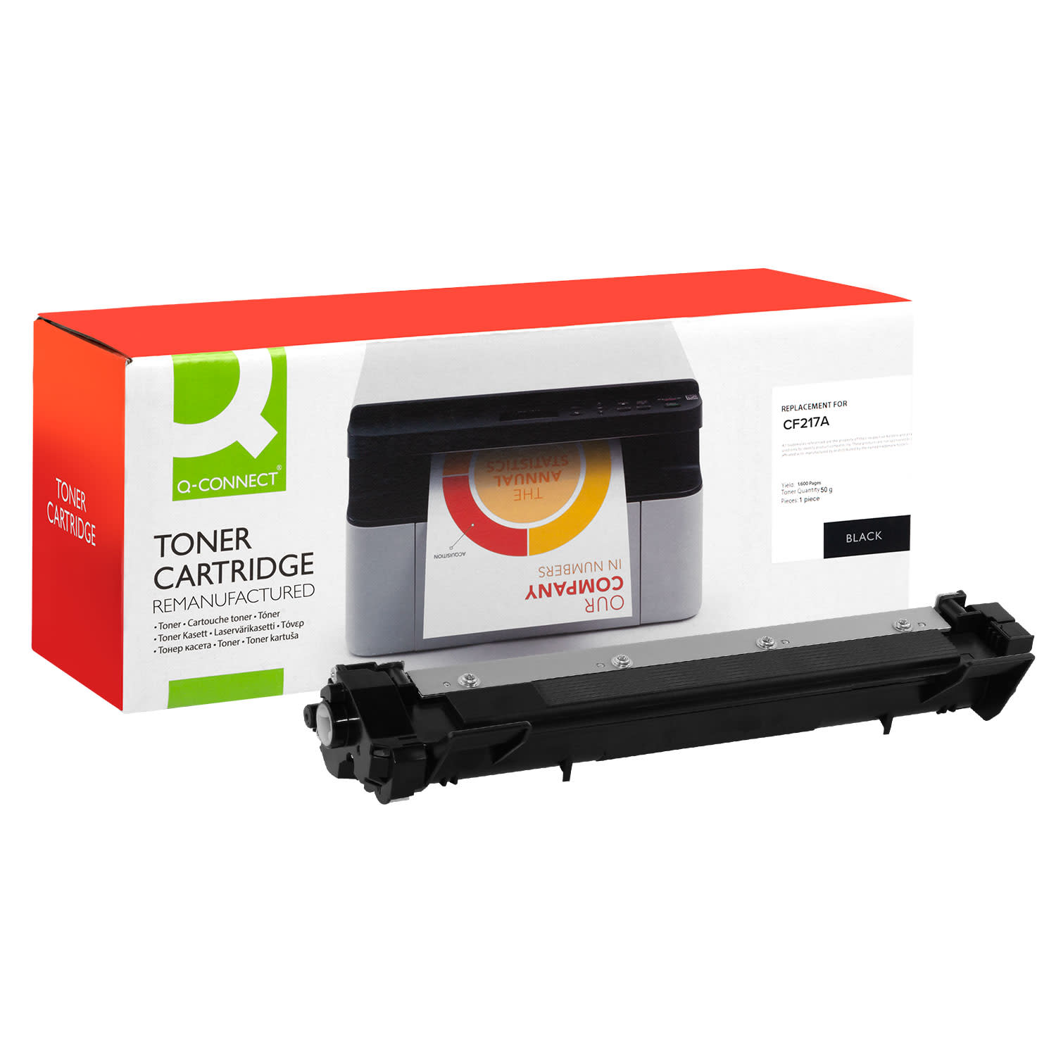 Εικόνα 1 του Toner Q-Connect 17A / CF217A Black Ανακαινι