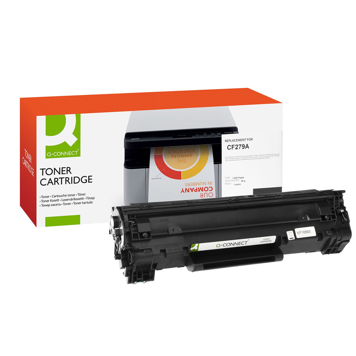 Κάνε κλικ για να δεις την εικόνα 1 του Toner Q-Connect 79A / CF279A Black Ανακαινι