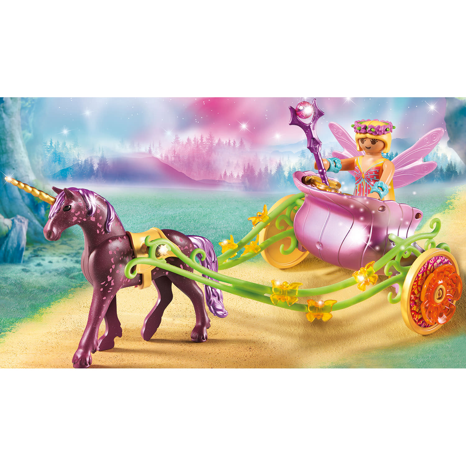 Κάνε κλικ για να δεις την εικόνα 3 του playmobil Fairies Νεραϊδοάμαξα Με Μονόκερο 9136