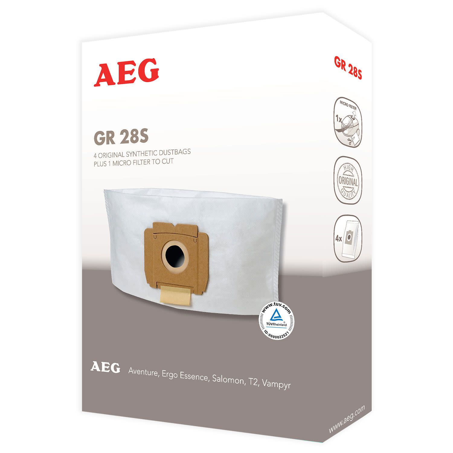 Εικόνα 2 του AEG Σακούλες Σκούπας GR 28S