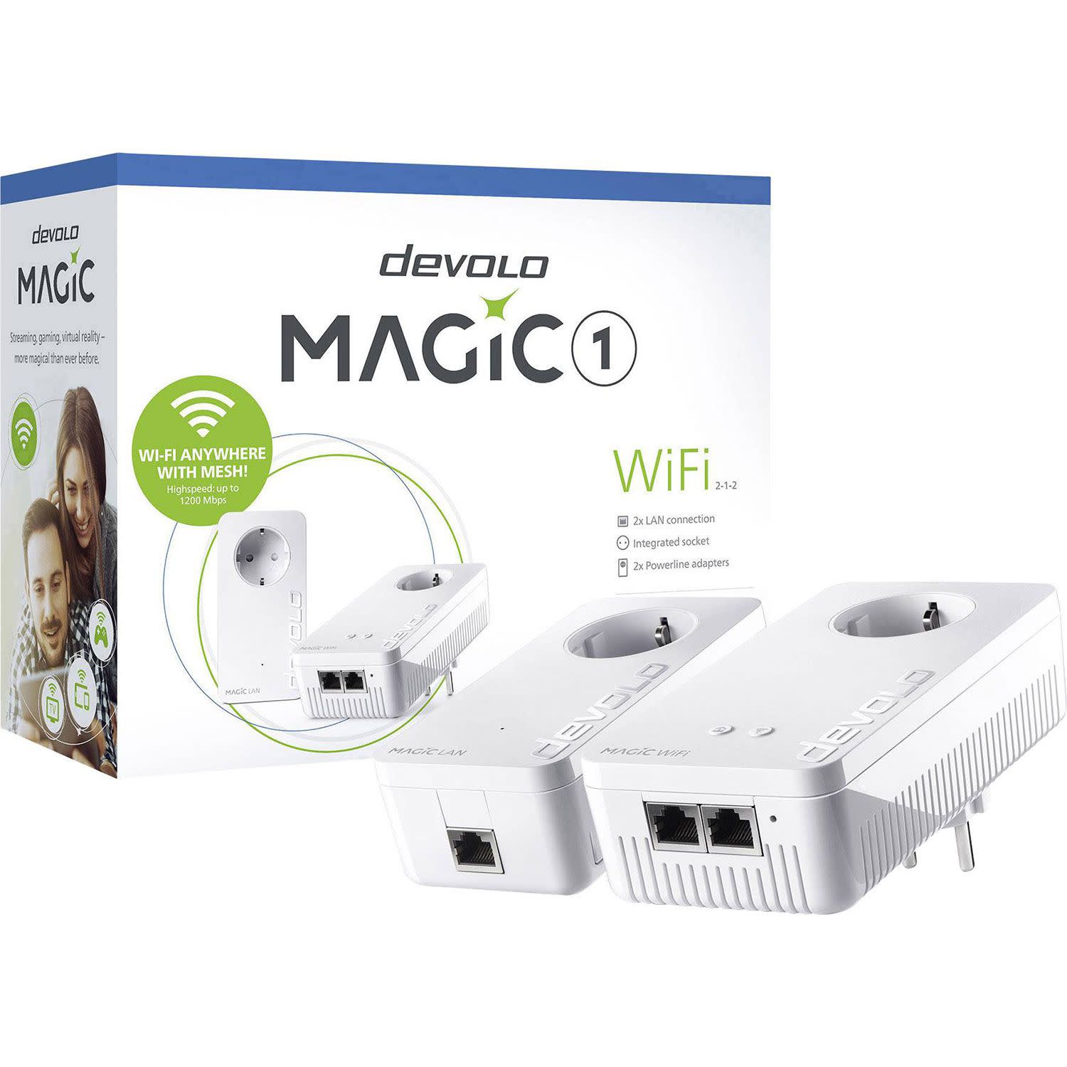 Εικόνα 2 του Devolo Powerline Up to 1200 Mbps Magic 1 WiFi 2-1-2