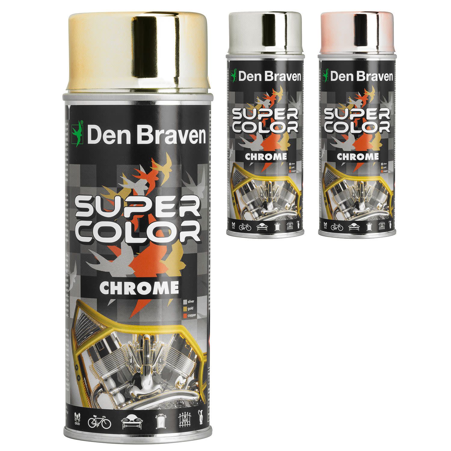 Bostik Spray Με Εφέ Χρωμίου 400ml