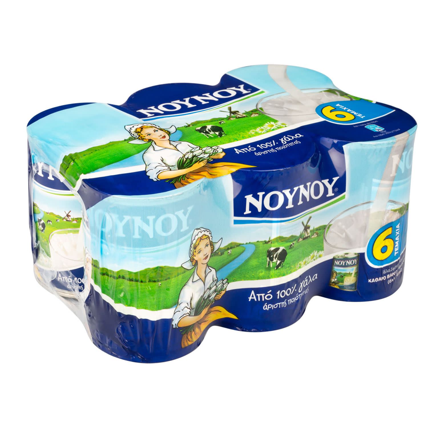 NOYNOY Γάλα Εβαπορέ Πλήρες Multipack 6x400gr