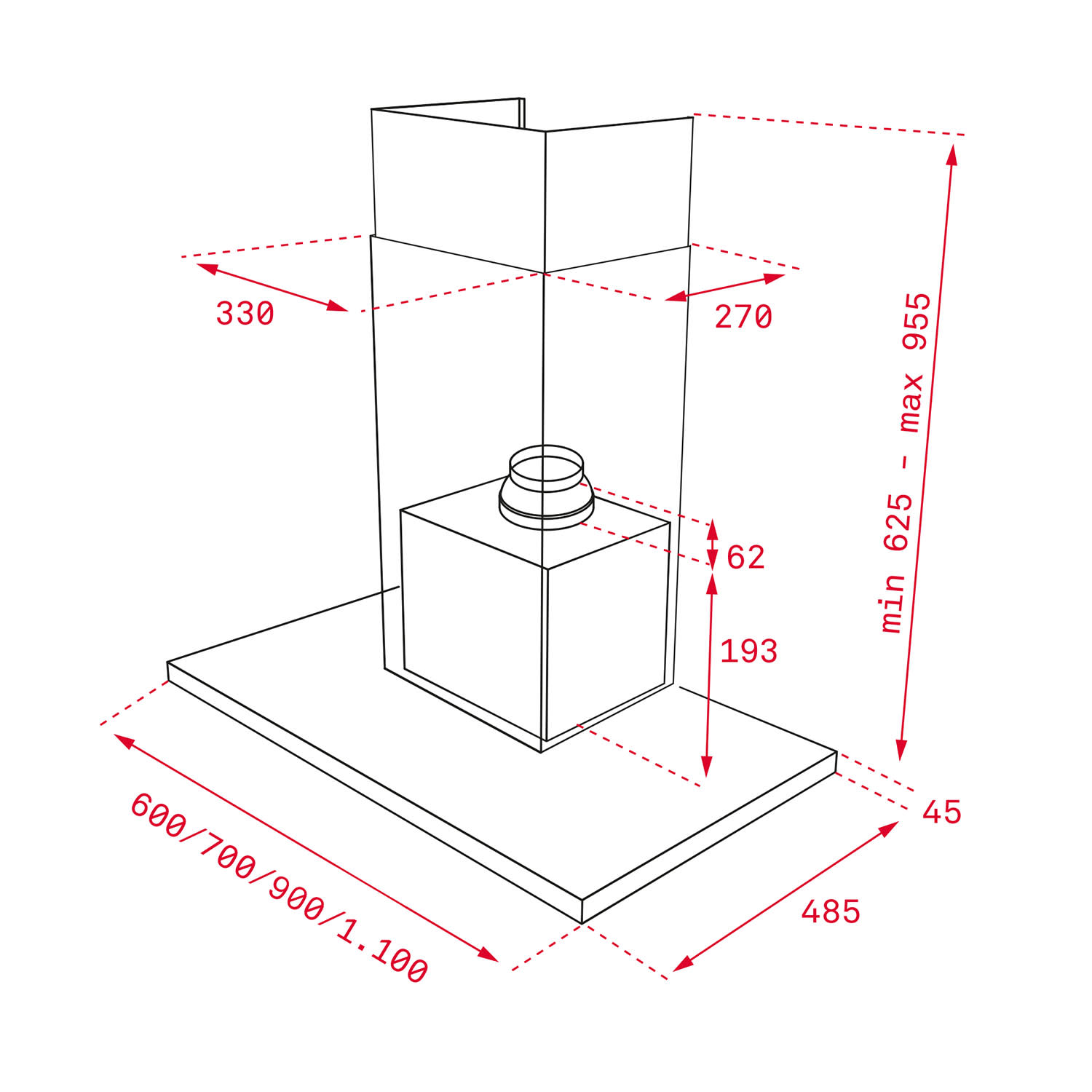 Εικόνα 2 του Teka DLH 786 T Απορροφητήρας Τζάκι