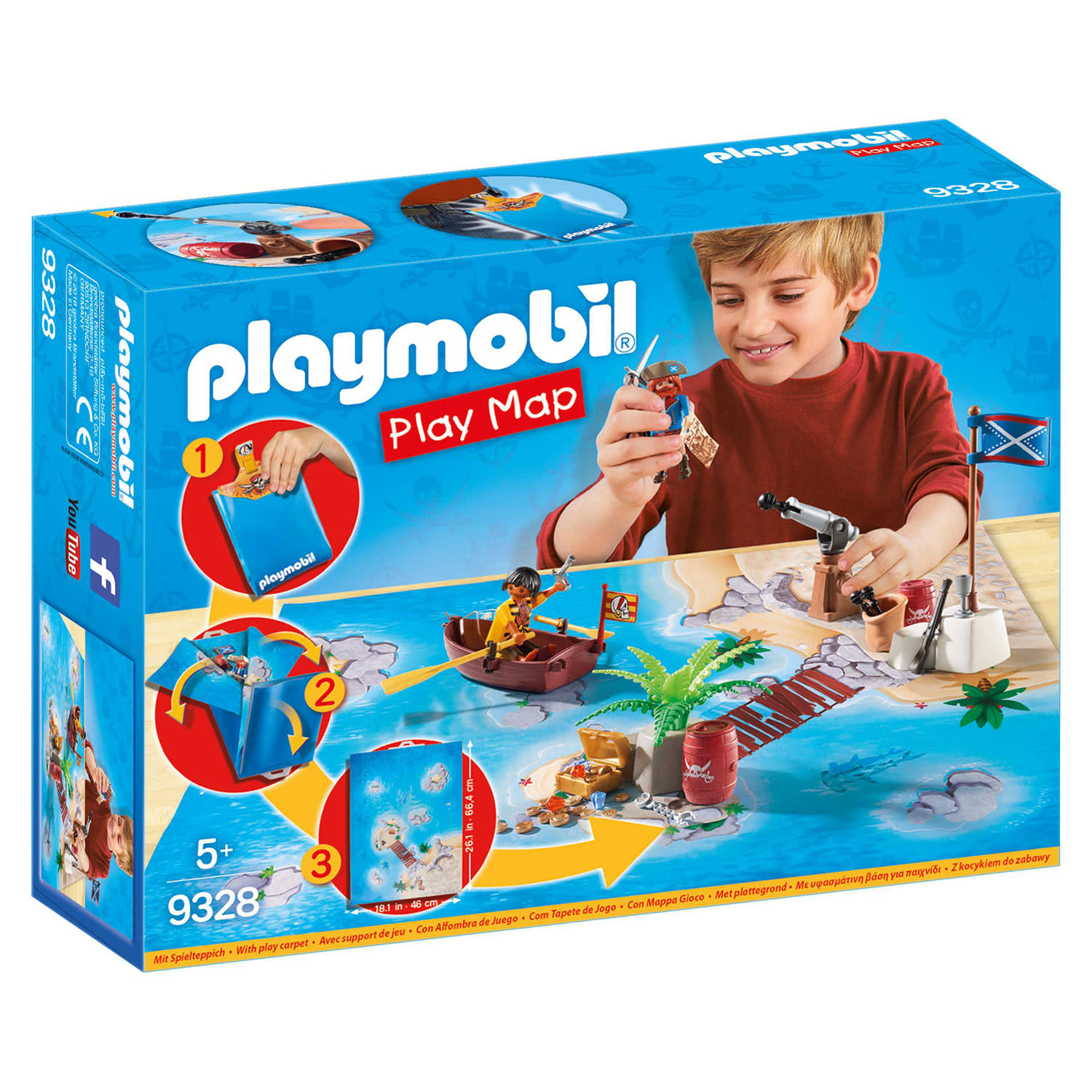 Κάνε κλικ για να δεις την εικόνα 1 του playmobil 9328 Επιφάνεια παιχνιδιού "Πειρατική περιπέτεια"