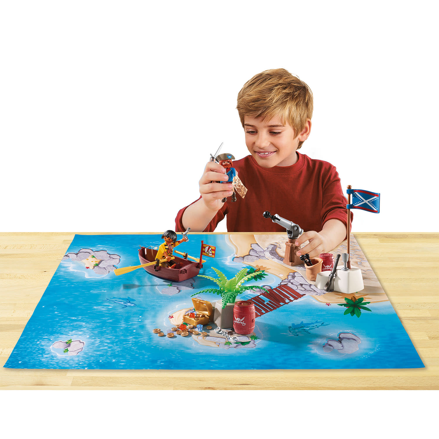 Κάνε κλικ για να δεις την εικόνα 3 του playmobil 9328 Επιφάνεια παιχνιδιού "Πειρατική περιπέτεια"