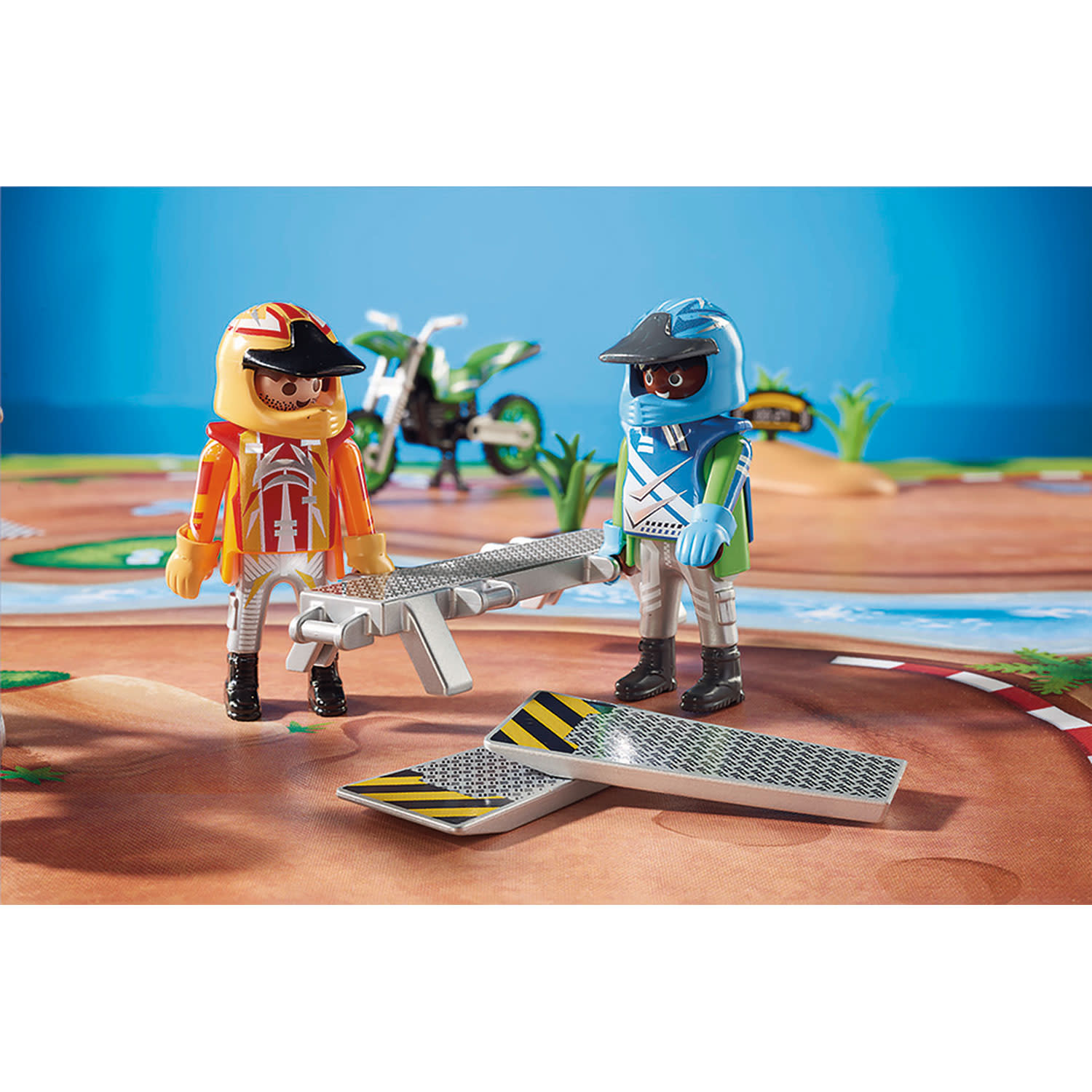 Εικόνα 4 του playmobil Play Maps Επιφάνεια Παιχνιδιού "Πίστα Motocross" 9329