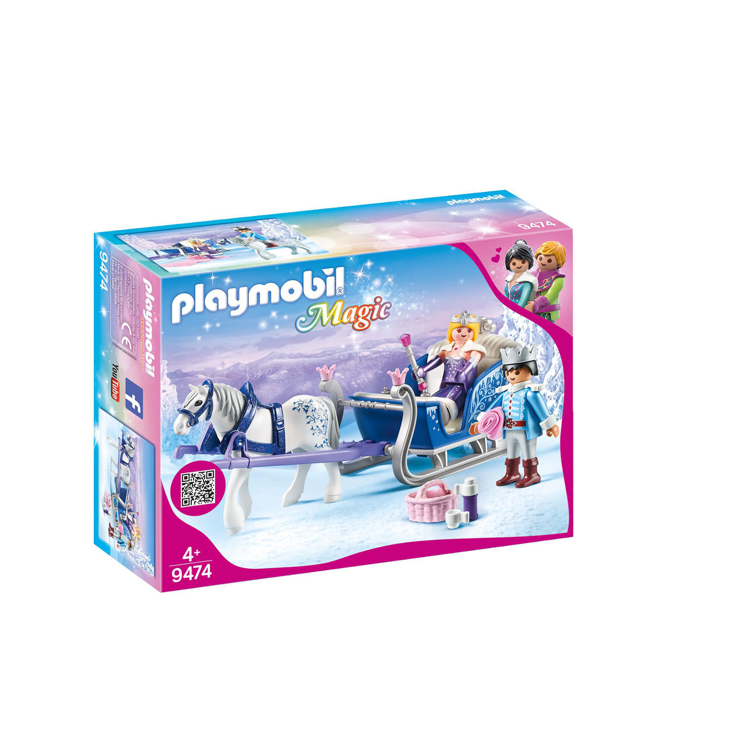 playmobil Magic Έλκηθρο με Βασιλικό Ζευγάρι 9474