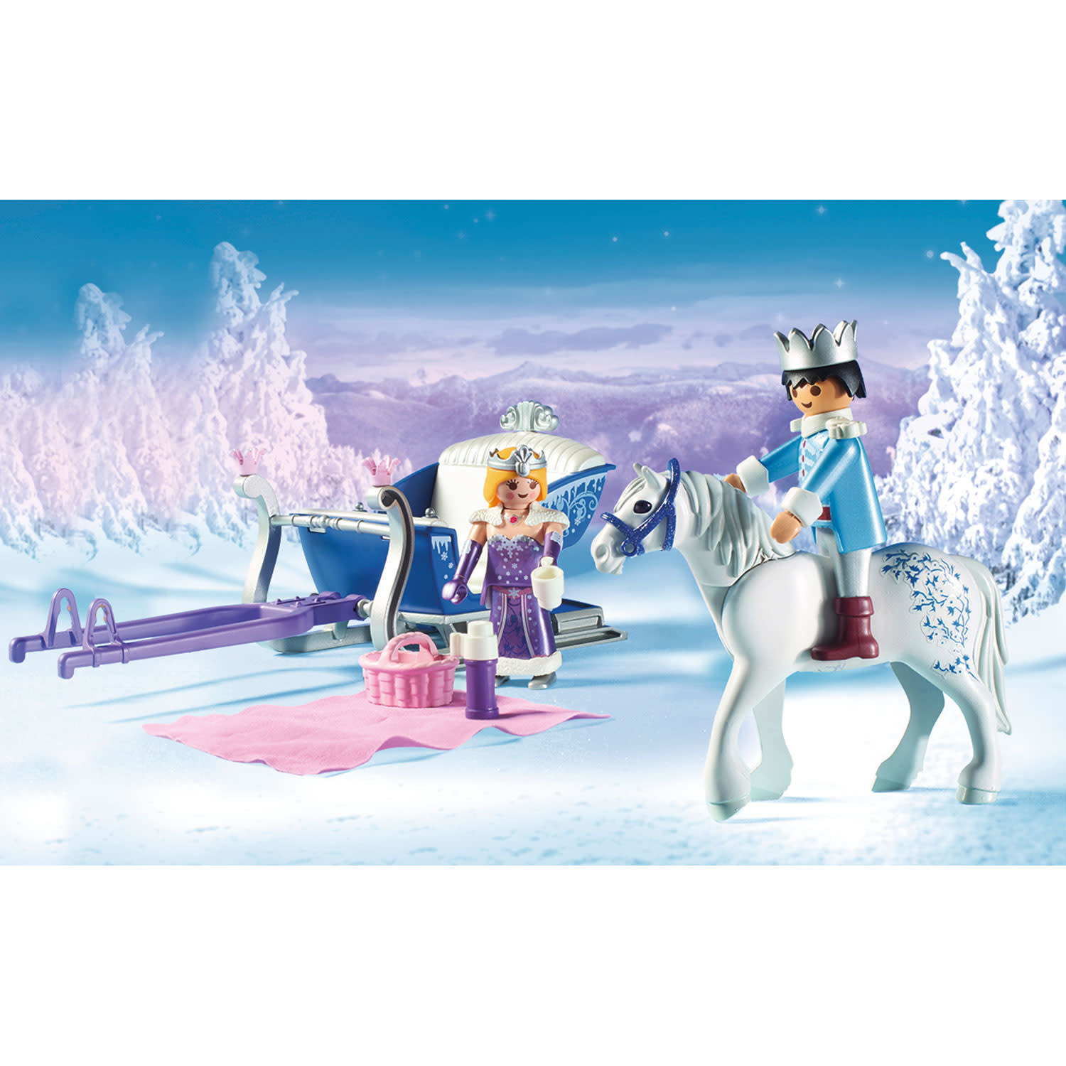 Κάνε κλικ για να δεις την εικόνα 4 του playmobil Magic Έλκηθρο με Βασιλικό Ζευγάρι 9474