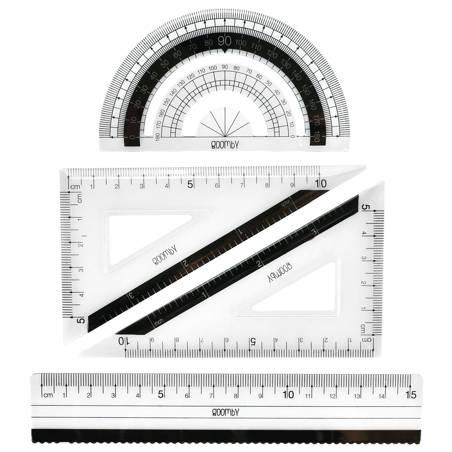 Εικόνα 1 του Goomby Σετ γεωμετρικών οργάνων 15cm