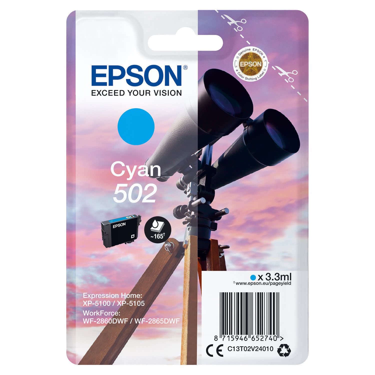 Εικόνα 1 του Μελάνι Epson 502 Cyan
