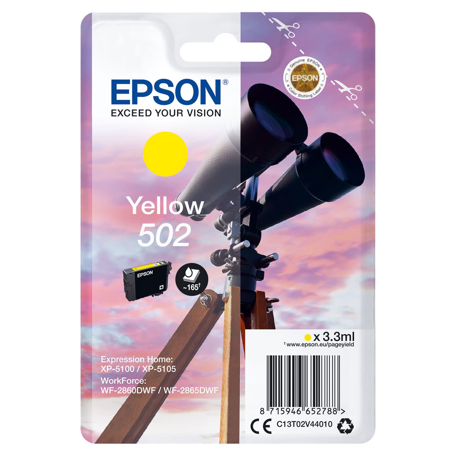 Εικόνα 1 του Μελάνι Epson 502 Yellow