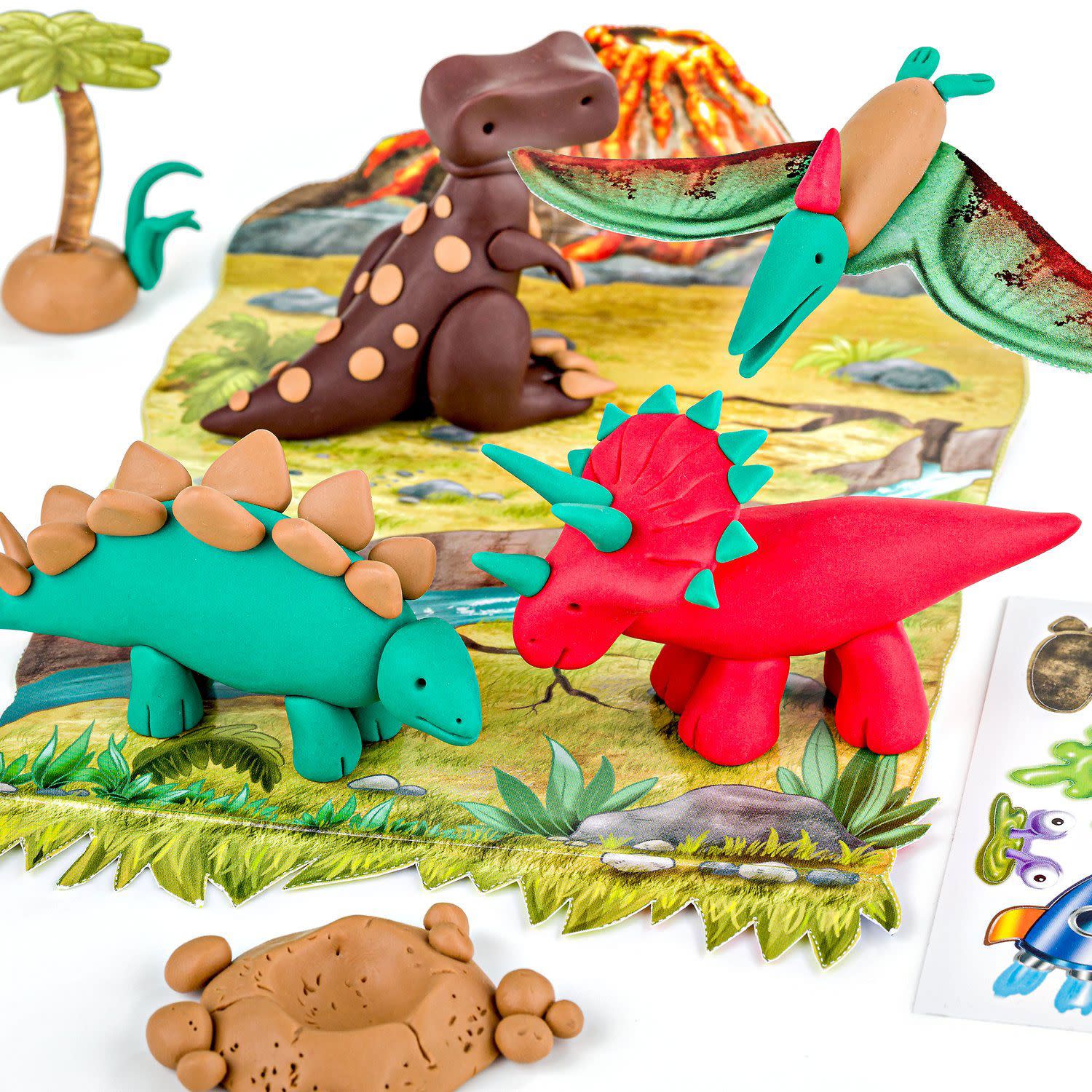 Εικόνα 4 του Staedtler Πηλός Fimo Kids 'Δεινόσαυρος' 4τεμ.