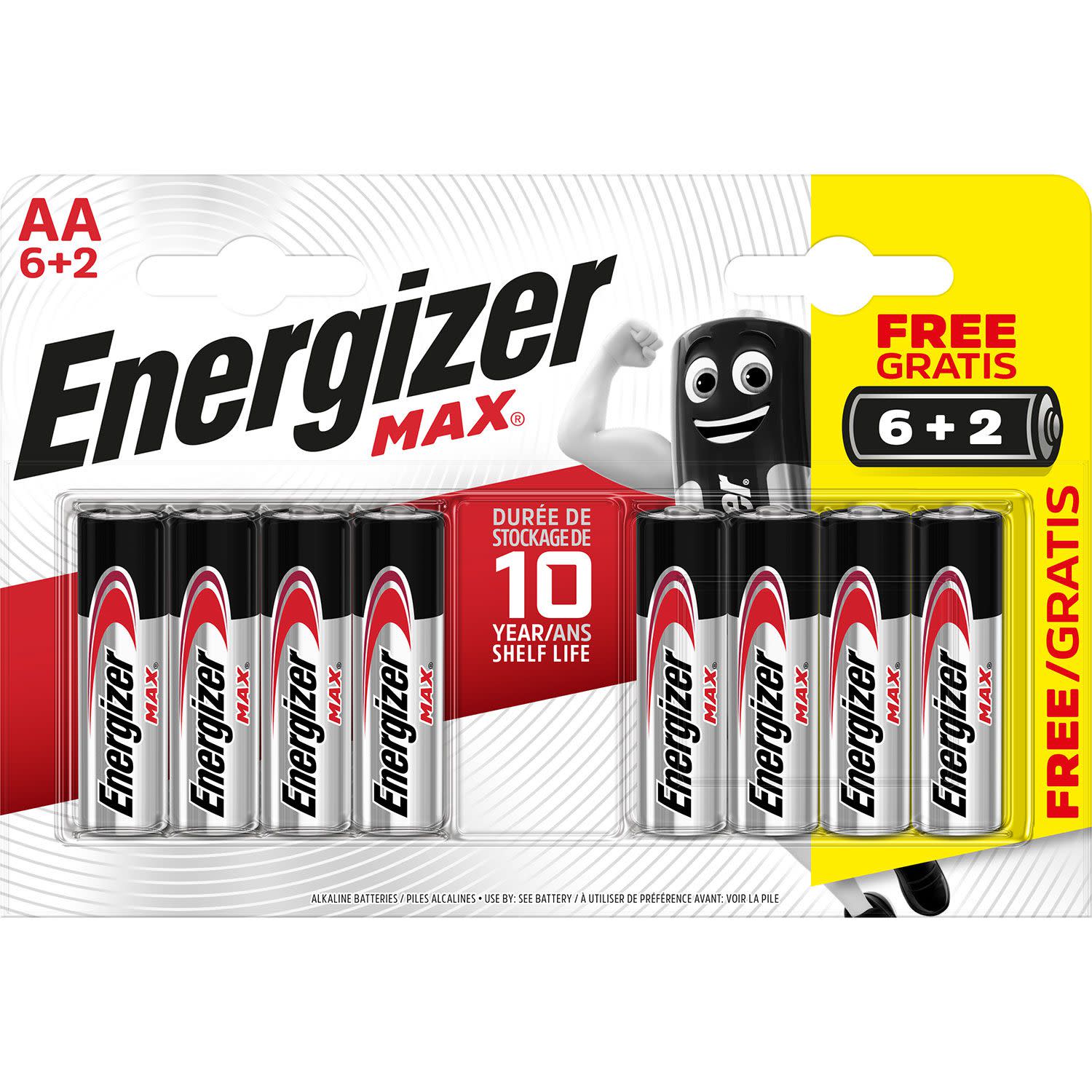 Εικόνα 1 του Energizer Μπαταρίες Αλκαλικές Max Ultra+ AA (6 τεμ+2 Δώρο)