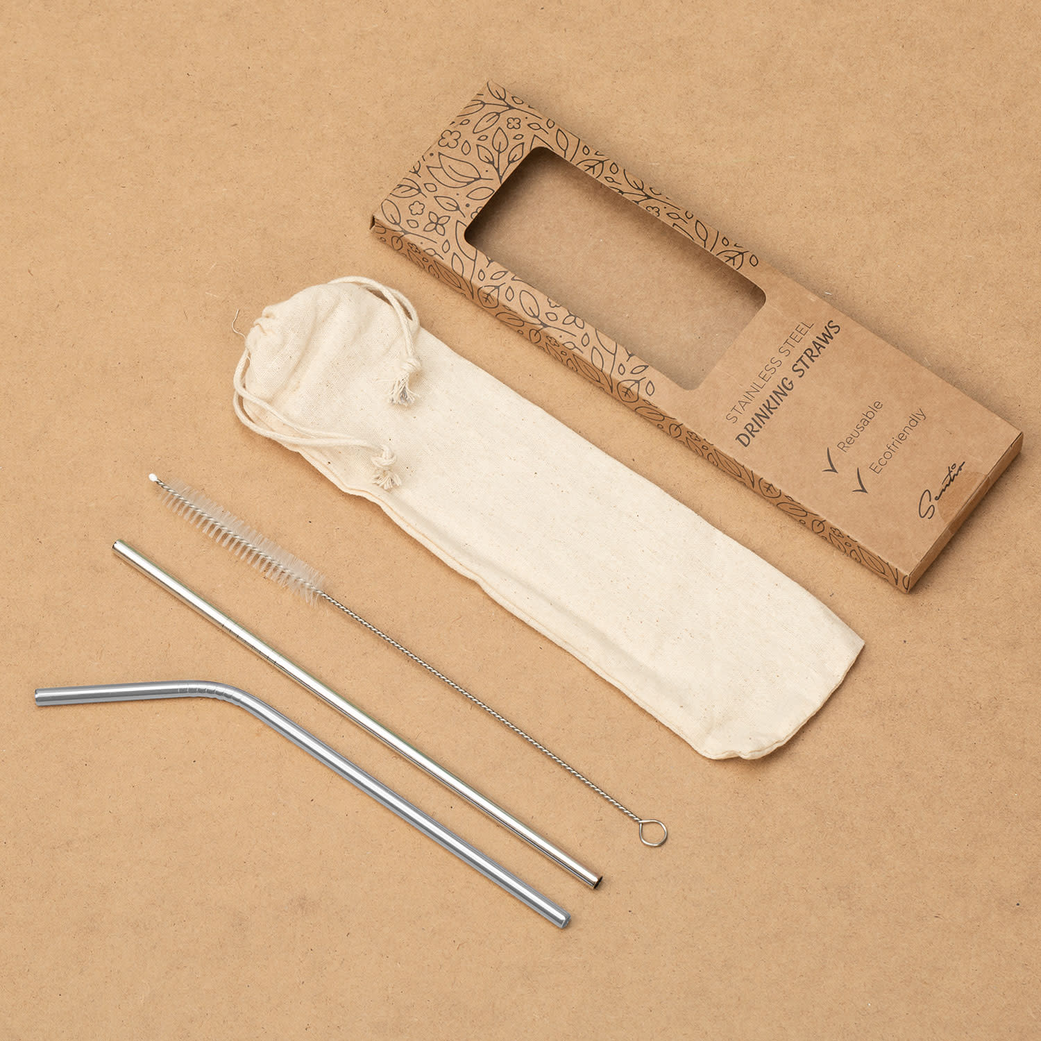 Εικόνα 1 του Sentio Καλαμάκια Ανοξείδωτα 2 τεμ.