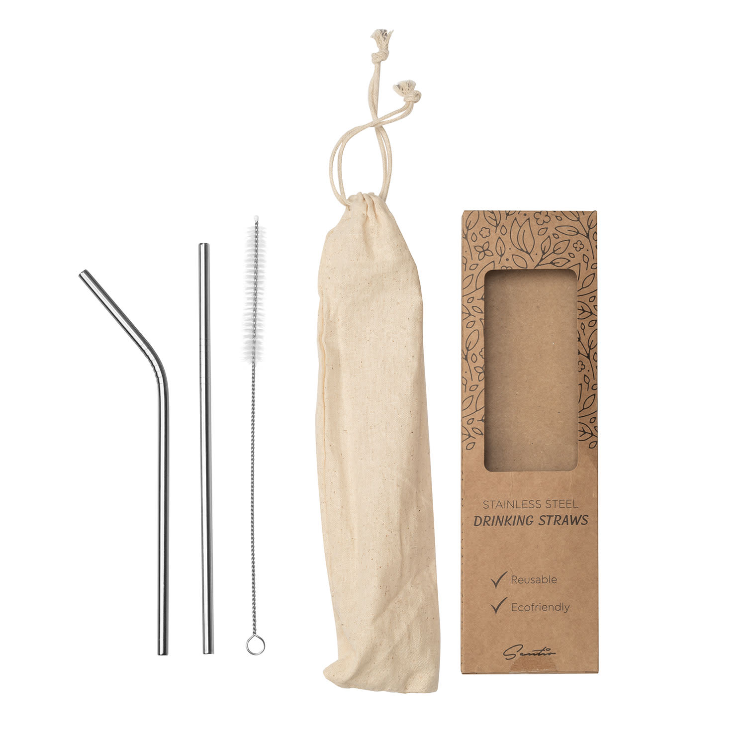 Εικόνα 3 του Sentio Καλαμάκια Ανοξείδωτα 2 τεμ.