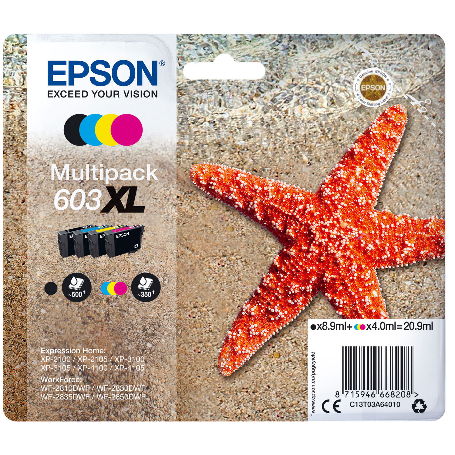 Εικόνα 1 του Μελάνι Epson 603XL (BK-C-M-Y) Multipack