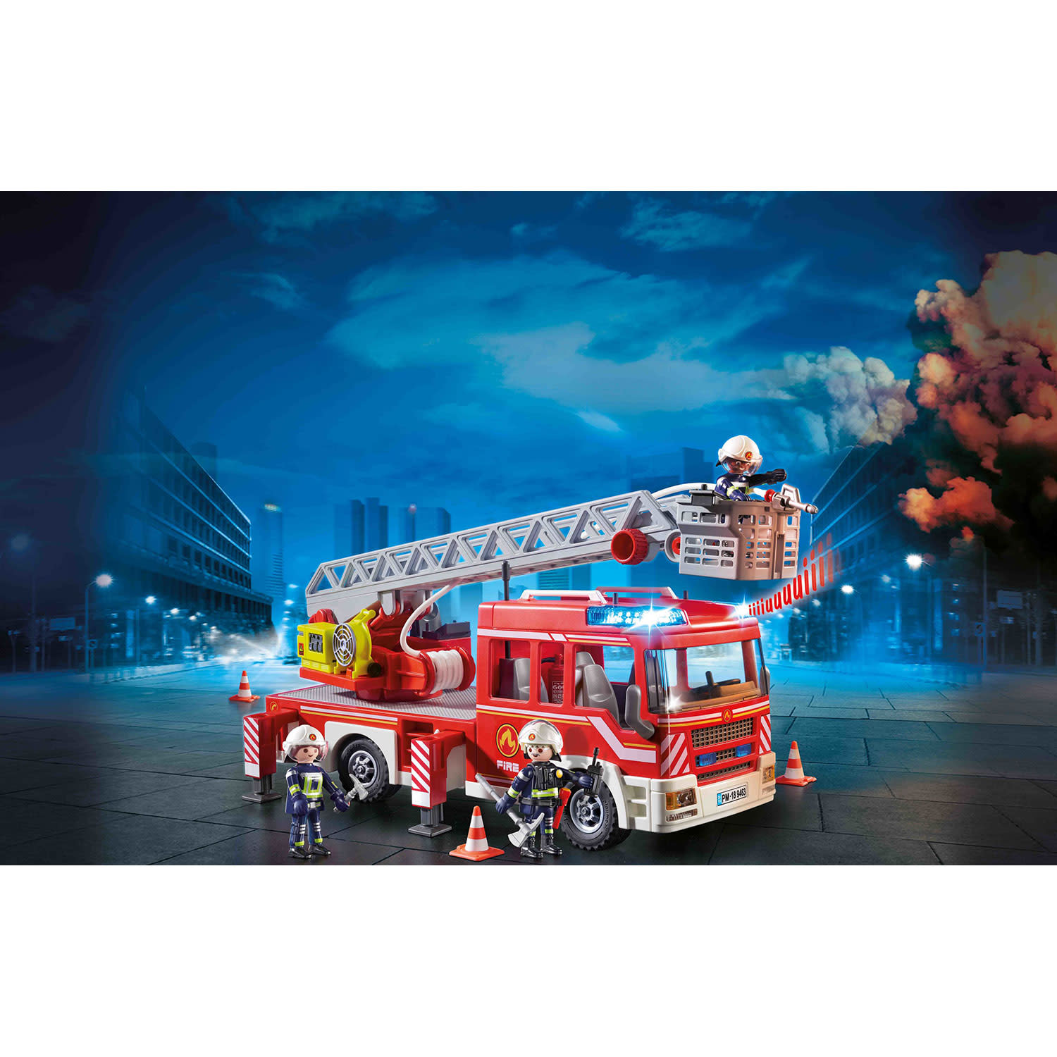 Κάνε κλικ για να δεις την εικόνα 2 του playmobil City Action Όχημα Πυροσβεστικής με Σκάλα και Καλάθι Διάσωσης 9463