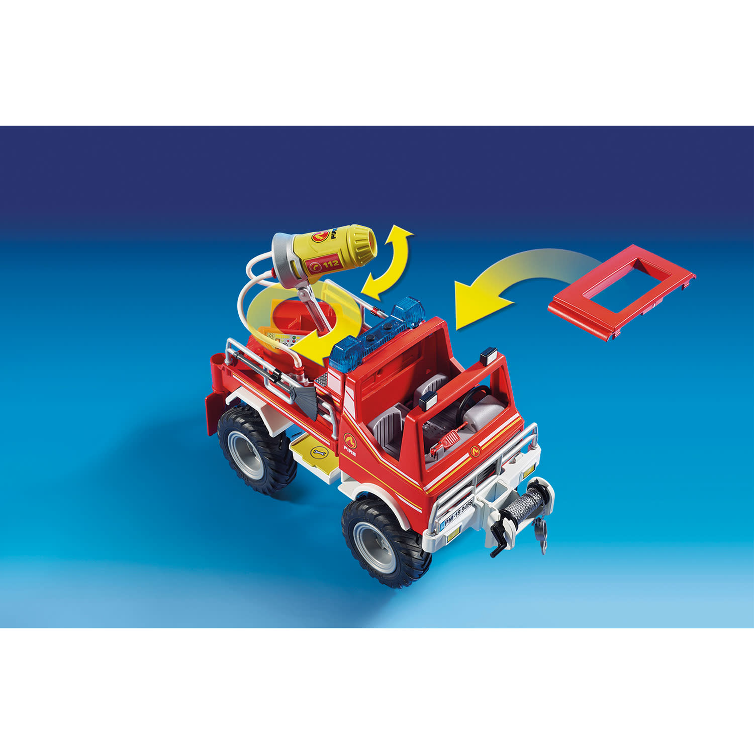 Κάνε κλικ για να δεις την εικόνα 5 του playmobil City Action Όχημα Πυροσβεστικής με Τροχαλία Ρυμούλκησης 9466