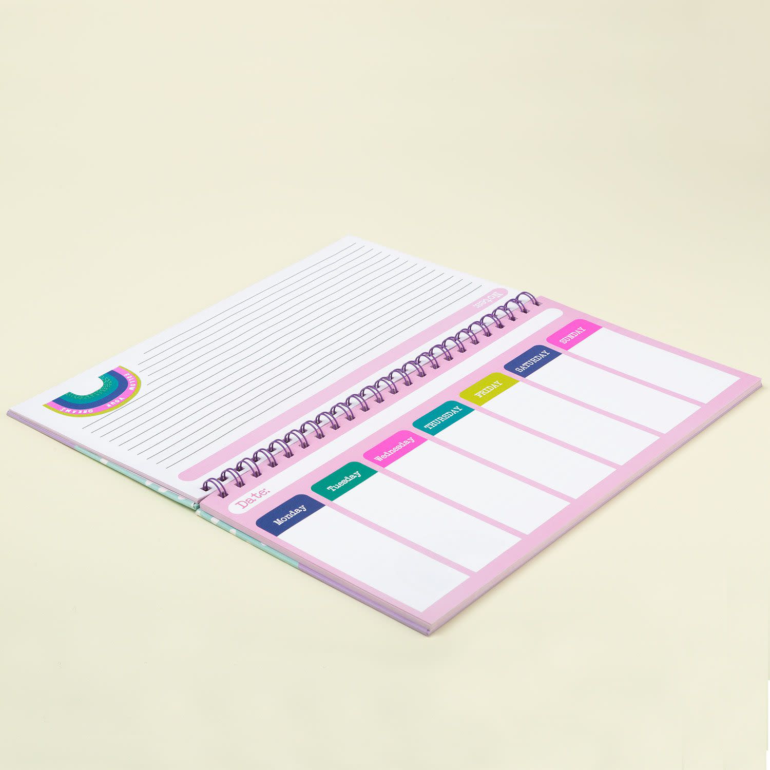 Κάνε κλικ για να δεις την εικόνα 2 του Sentio Planner Εβδομαδιαίο Rainbow