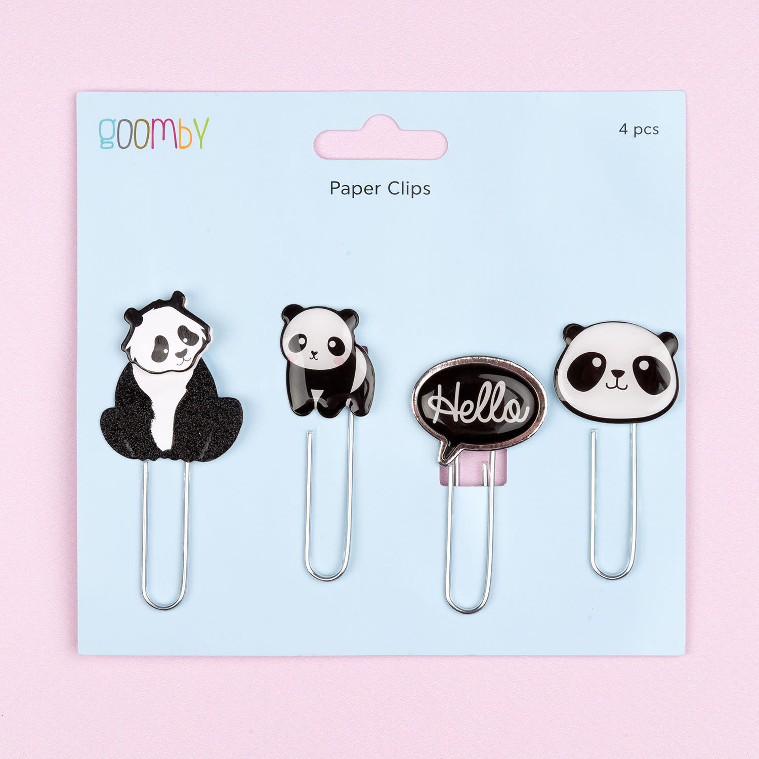 Εικόνα 1 του Goomby Συνδετήρες Panda 4 τεμ.