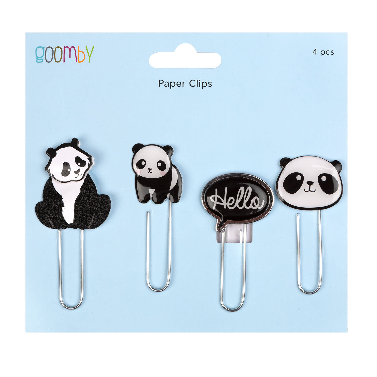 Εικόνα 4 του Goomby Συνδετήρες Panda 4 τεμ.