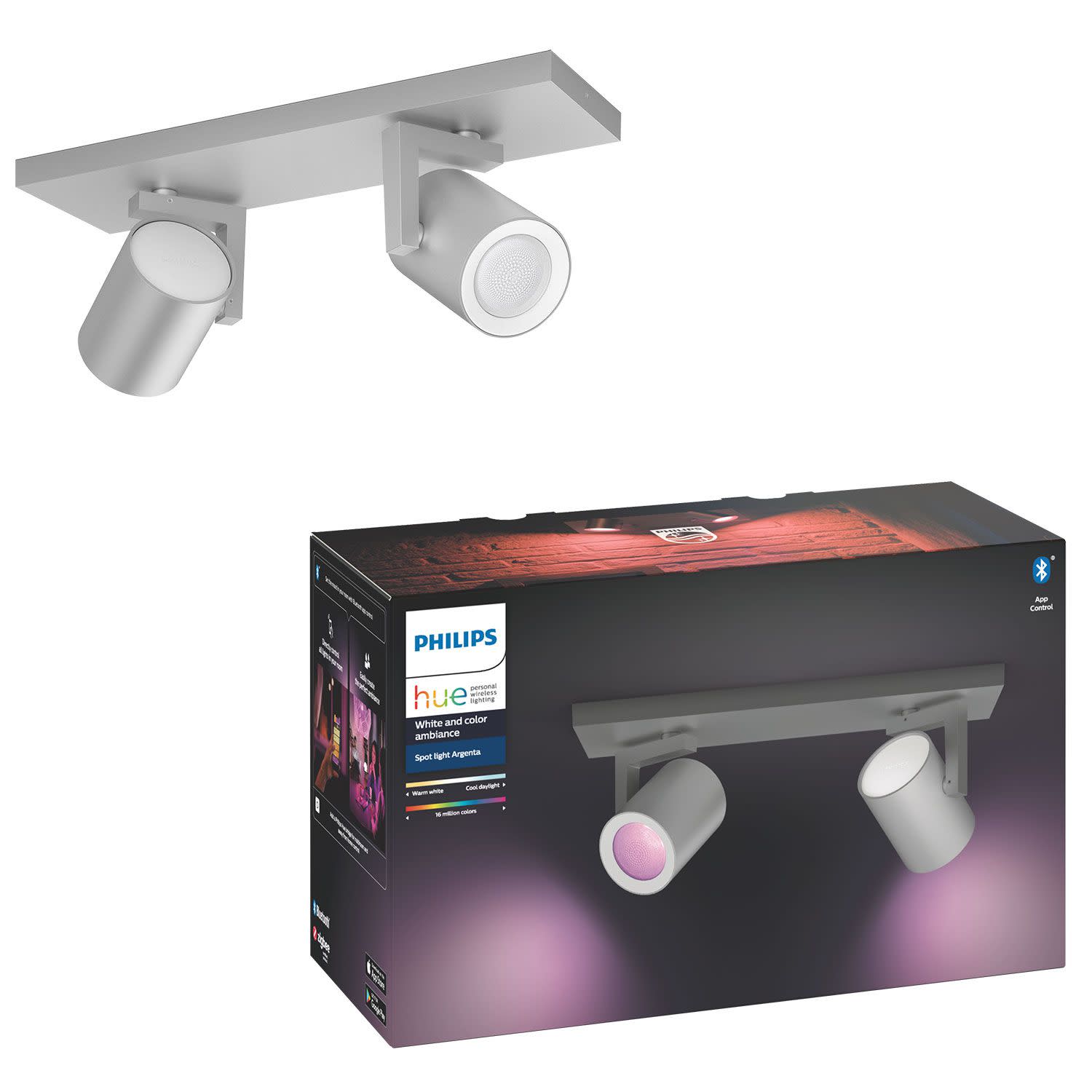 Εικόνα 1 του Philips Hue Argenta Double Spotlight Aluminium