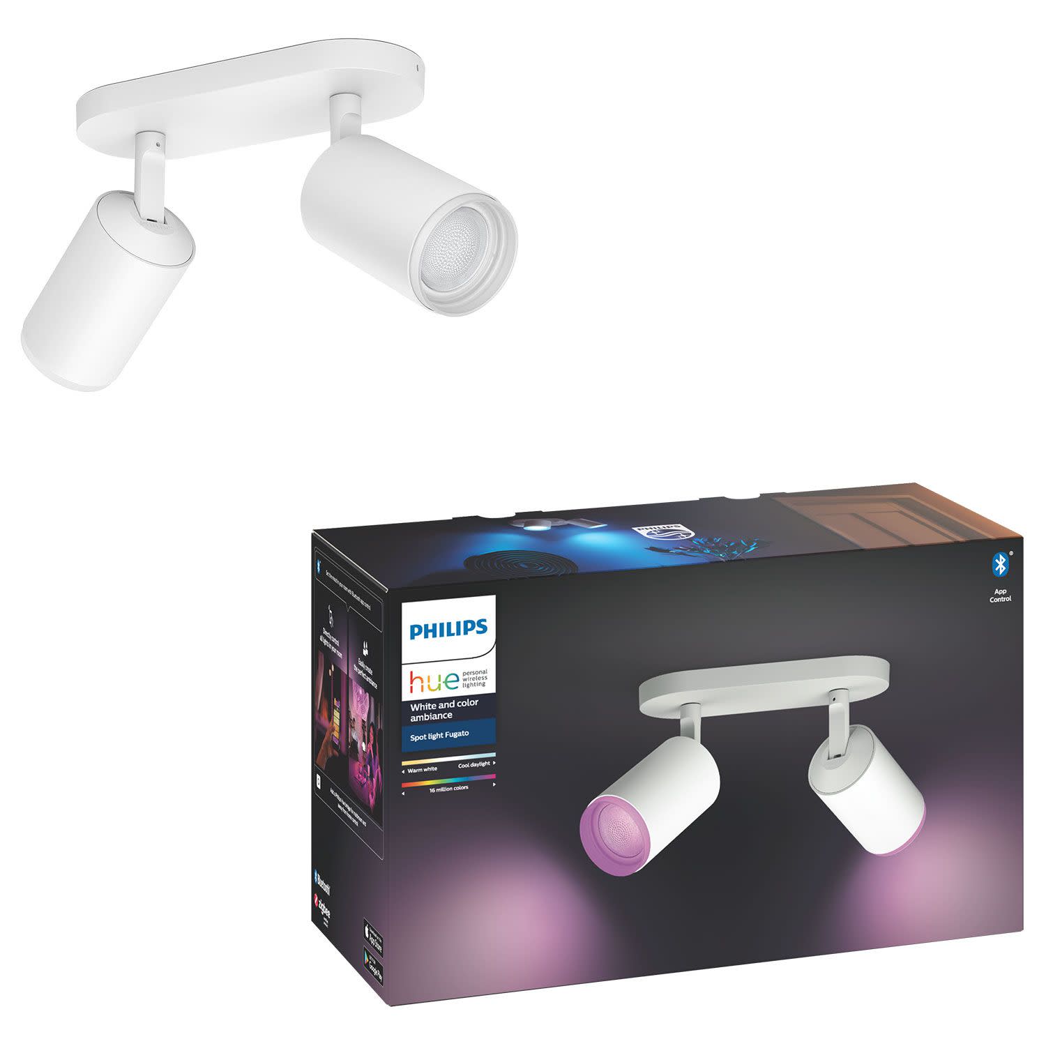 Εικόνα 1 του Philips Hue Fugato Double Spotlight White